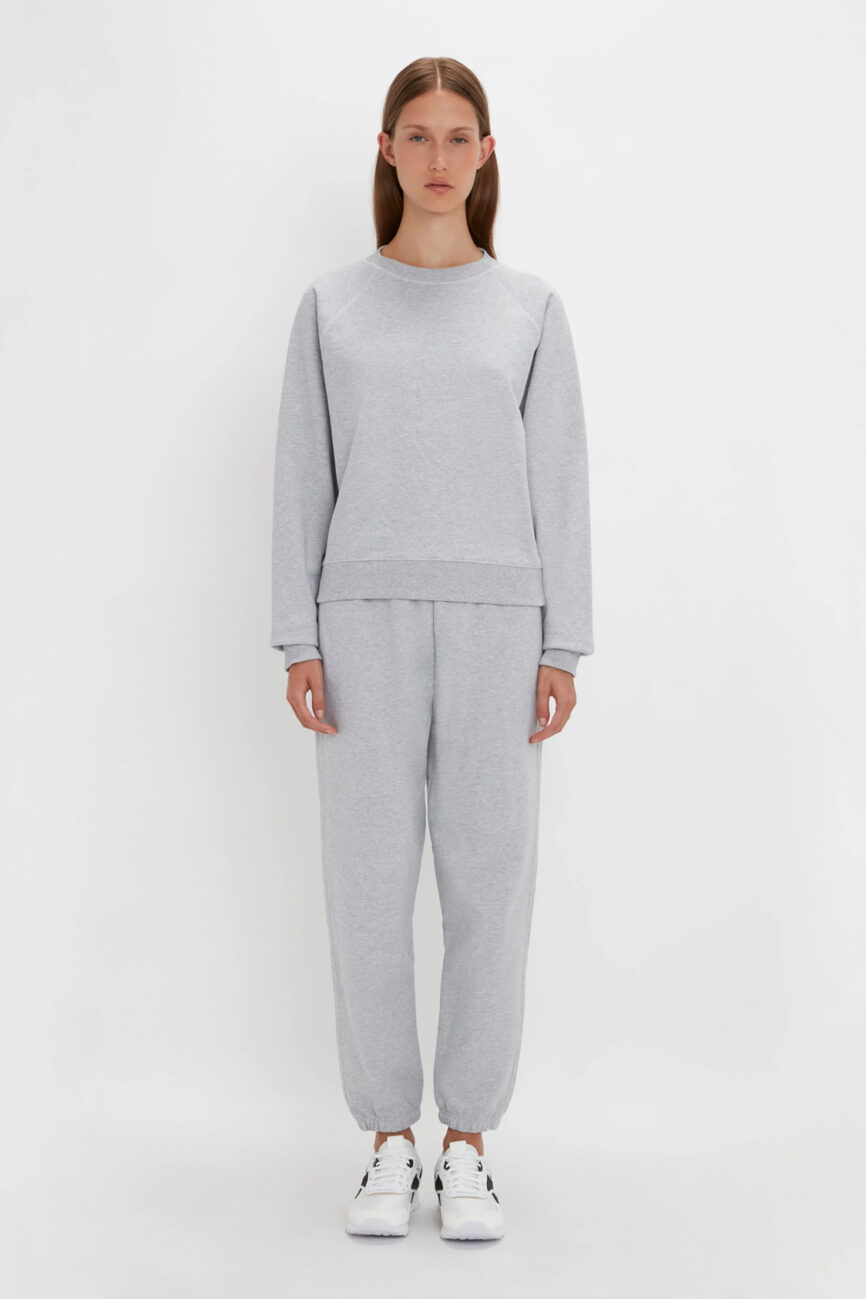 Frame Detail Jumper Dress In Natural-Navy
